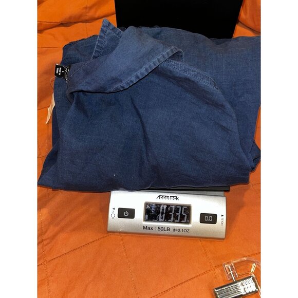 NWT J.Crew Navy Button-Down Tunic Dress  Lightweight Cotton Relaxed Fit Women's - Picture 13 of 13